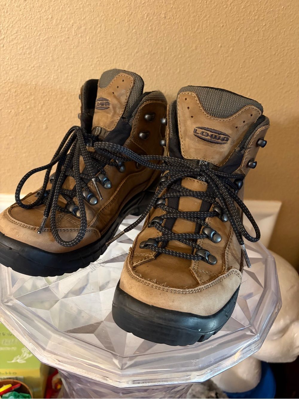Lowa Renegade GTX Mid Lady Brown Leather Gor-Tex Hiking Boots Women’s US 6